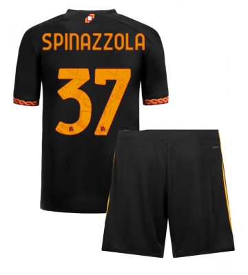 AS Roma Leonardo Spinazzola #37 Tredje trøje Børn 2023-24 Kort ærmer (+ korte bukser)